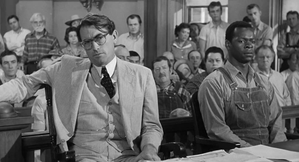 Gregory Peck en Tom Robinson inTo Kill a Mockingbird