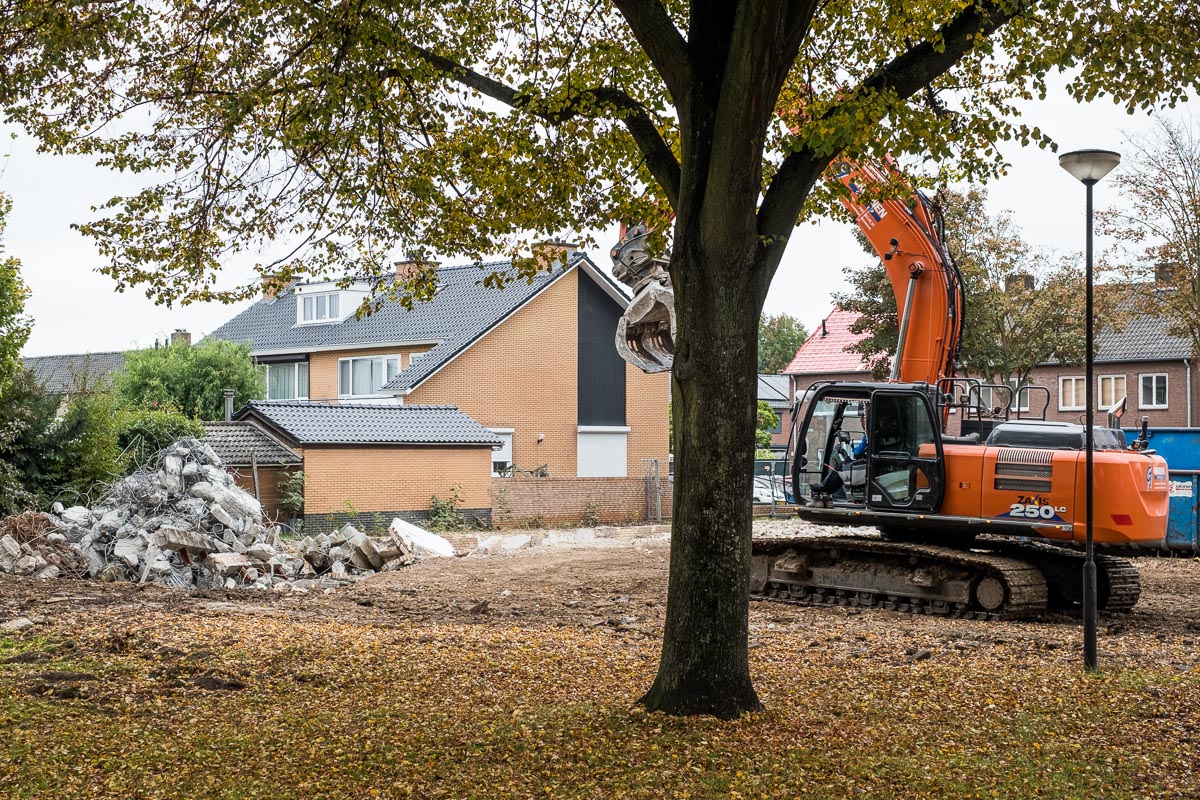 Restanten sloop oud gemeentehuis De Baandert, Sittard