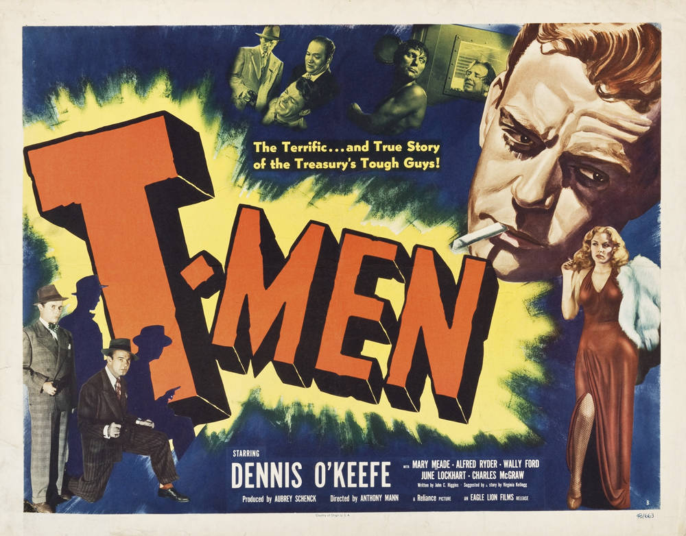 Filmposter film T-men