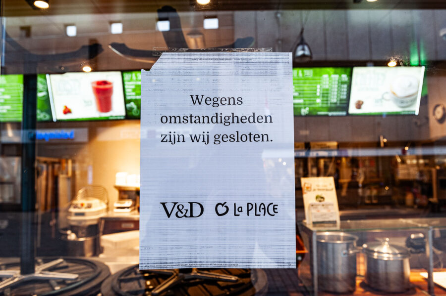 Laatste dag uitverkoop V&D voor de definitieve sluiting van het filiaal in Tilburg