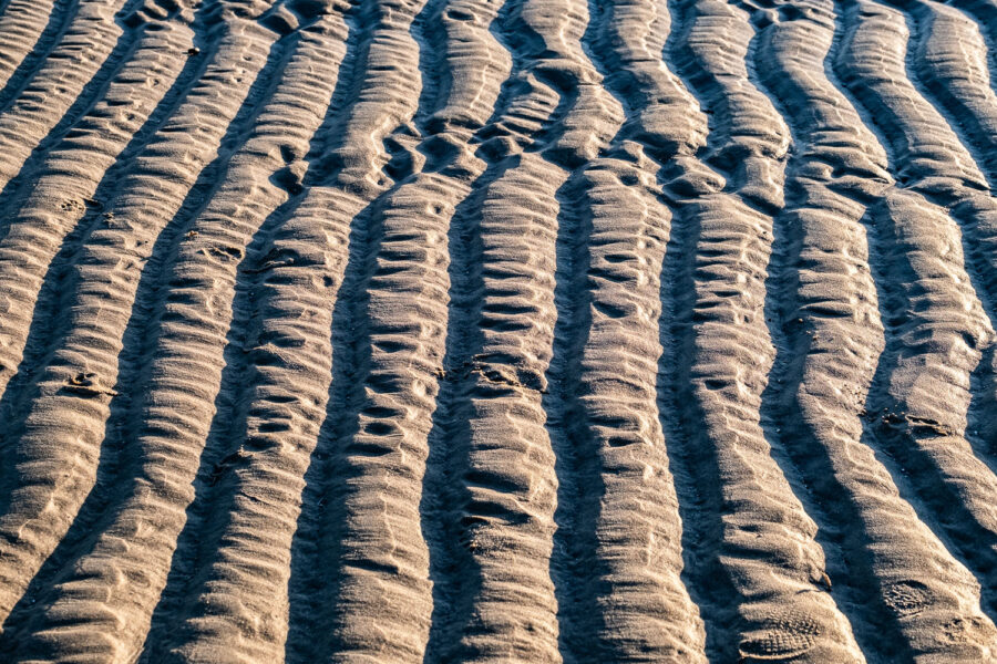 Zand en strand in de buurt van Cadzand, Zeeuws-Vlaanderen