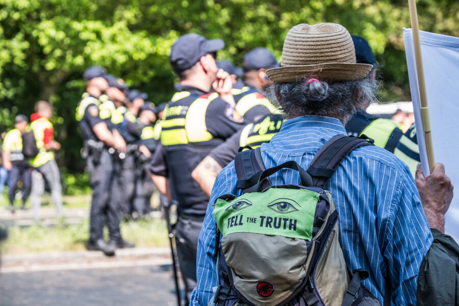 Demonstratie Extinction Rebellion A12, 25 september 2023