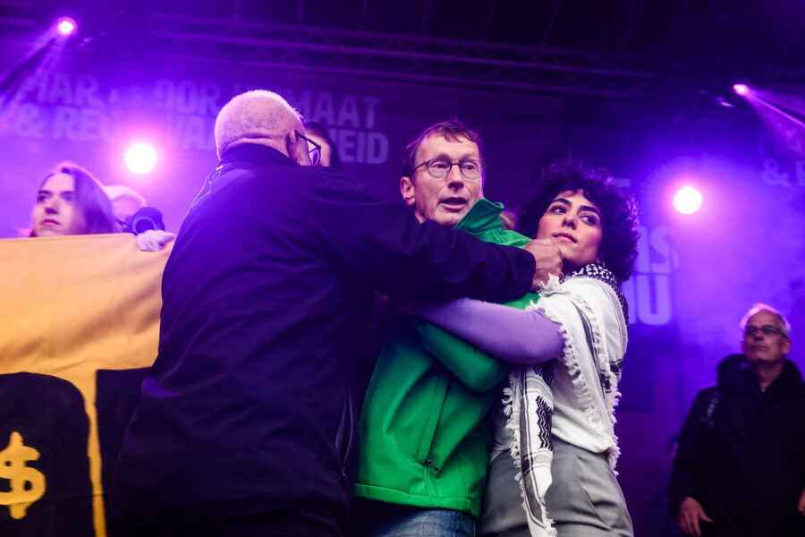 Sahar Shirzad b
ij de Klimaatmars Amsterdam 2023