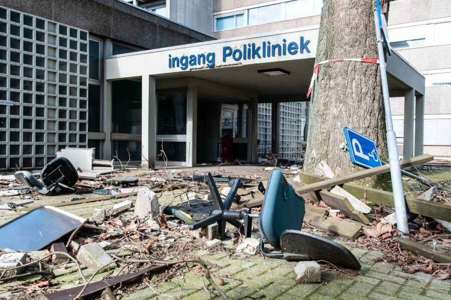 Impressie Maaslandziekenhuis Sittard voorafgaande aan de slloop.