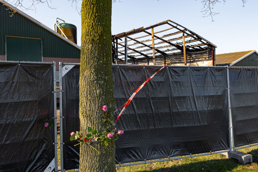 Wake van Burning Souls na de stalbrand in Woudenberg van 21 februari 2018