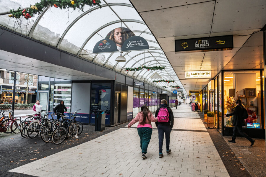 Schouwburgpromenade Tilburg, vlak voor de sloop